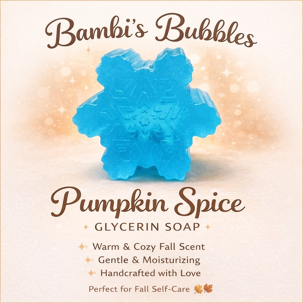 LAST ONE Hand Crafted Pumpkin Spice Glycerin Soap 3oz Sunflower - Picture 2 of 2